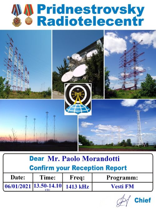 QSL di VestiFM